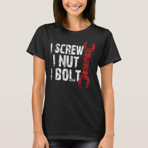 Camiseta Eu Aparafuso Eu Porca Eu Parafuso Garagem Mecânico