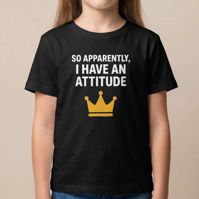 Camiseta Eu Aparentemente Tenho Uma Atitude (Criador carregado)
