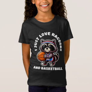 Camiseta Eu Apenas Amo Guaxinins E Amante Do Esporte Basque