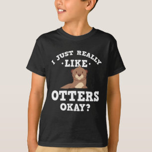 Camiseta Eu apenas gosto realmente do t-shirt engraçado da
