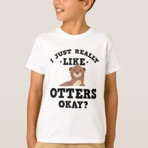 Camiseta Eu apenas gosto realmente do t-shirt engraçado da