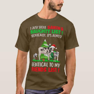 Camiseta Eu Apenas Roubei Papais noeis Nojentos Lista Engra