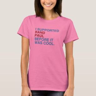 Camiseta Eu apoiei a margem Paul antes que estêve legal