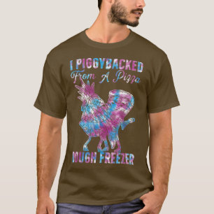 Camiseta Eu Apoiei-Me De Uma Pizza, Um Congelador De Pizza,