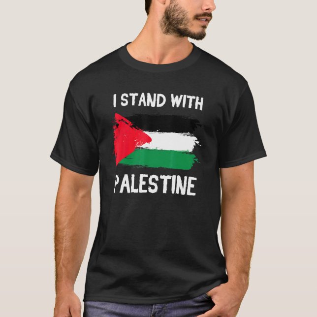 Camiseta Eu apoio a Palestina libertando Gaza Jerusa (Frente)