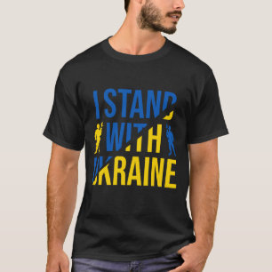 Camiseta Eu Apoio a Tipografia do Soldado da Ucrânia