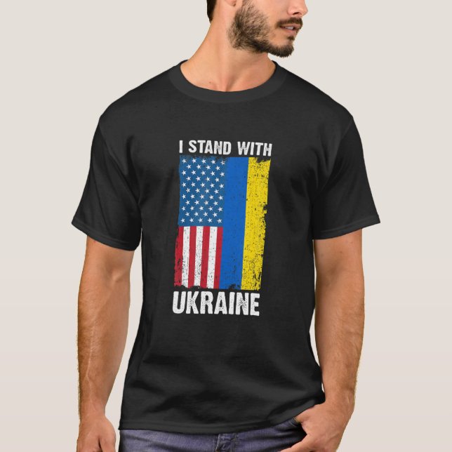 Camiseta Eu apoio a Ucrânia (Frente)
