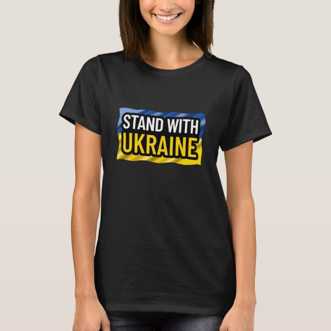 Camiseta Eu Apoio a Ucrânia (Frente)