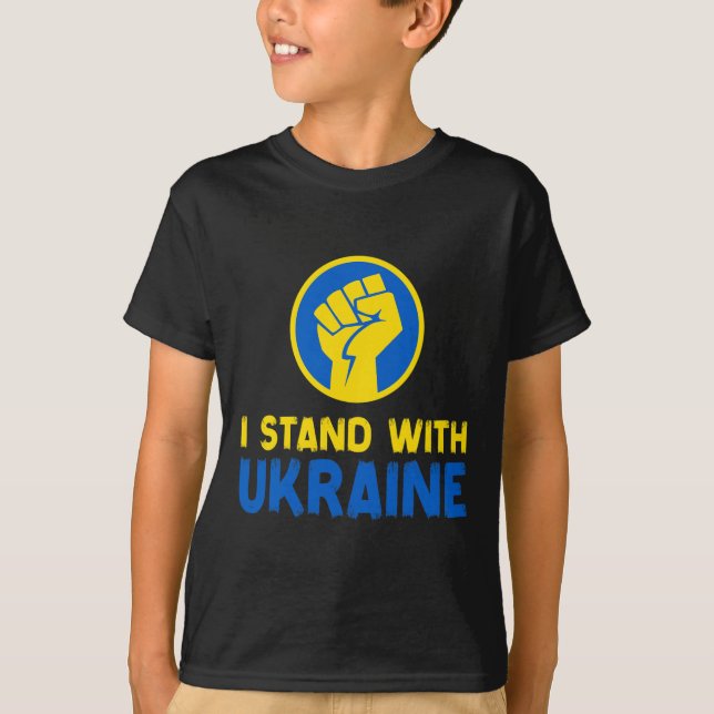Camiseta Eu Apoio a Ucrânia (Frente)