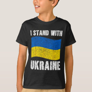 Camiseta Eu Apoio a Ucrânia Apoio à Ucrânia Bandeira Ucrani