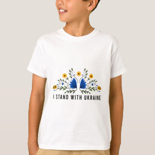 Camiseta Eu Apoio a Ucrânia Bandeira da Ucrânia Girassol Vi