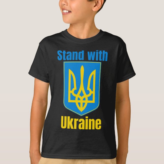 Camiseta Eu Apoio a Ucrânia Eu Apoio os Ucranianos (Frente)