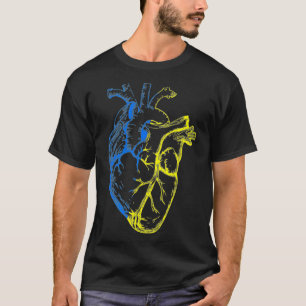 Camiseta Eu apoio a Ucrânia Heart Ucri
