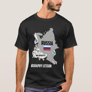 Camiseta Eu Apoio a Ucrânia Mapa da Europa Não Rússia
