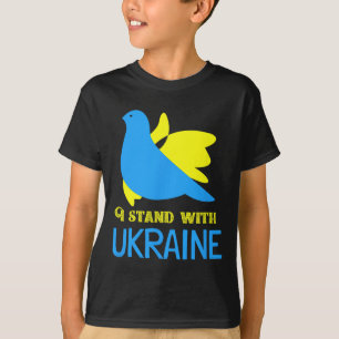 Camiseta Eu Apoio a Ucrânia Pombo da Paz Ucraniano Ucrânia