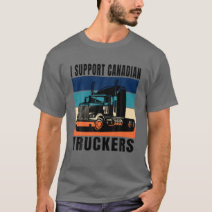 Camiseta Eu apoio caminhoneiros canadenses - Freedom Canadi