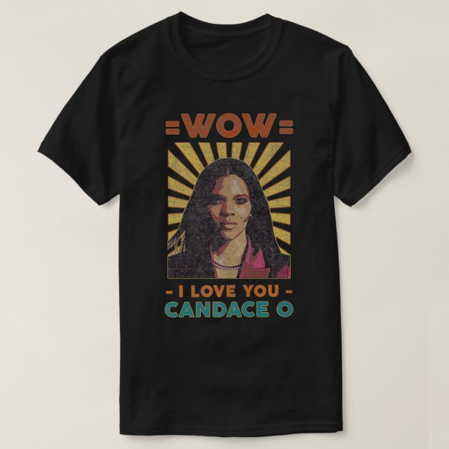 Camiseta Eu apoio Candace Owens para o presidente republica (Frente do Design)