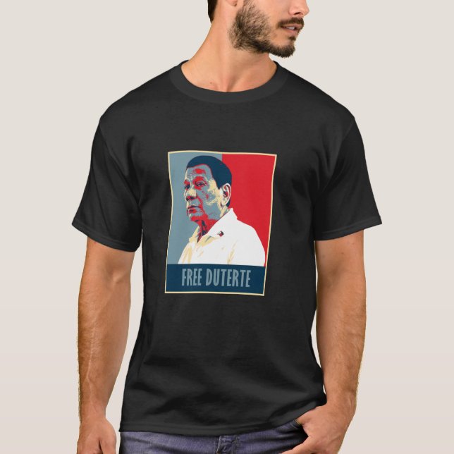 Camiseta Eu apoio Digong Duterte PRRD DU30 Philippine F (Frente)
