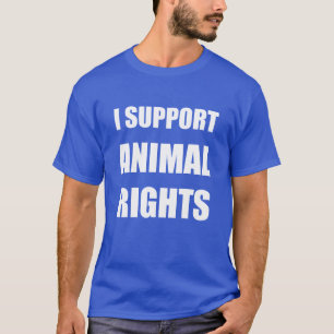 Camiseta Eu apoio direitos dos animais do t-shirt dos
