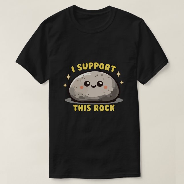 Camiseta Eu Apoio Esta Rocha (Frente do Design)