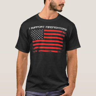 CAMISETA EU APOIO FIGURADORES VERMELHOS EUA FLAG