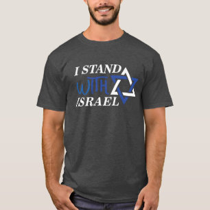 Camiseta Eu Apoio Israel   Orgulho Preto