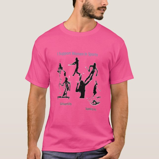Camiseta Eu Apoio Mulheres No Esporte (Frente)