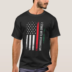 Camiseta Eu Apoio o Afeganistão Ideia de Apoio ao Afeganist