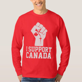 Camiseta Eu apoio o Canadá - canadense orgulhoso