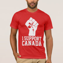 Eu apoio o Canadá - canadense orgulhoso