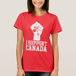 Camiseta Eu apoio o Canadá - canadense orgulhoso