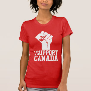 Camiseta Eu apoio o Canadá - canadense orgulhoso
