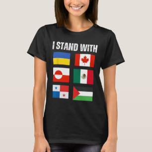 Camiseta Eu Apoio O Canadá Gronelândia México Panamá Gaza U