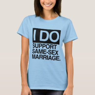 CAMISETA EU APOIO O CASAMENTO ENTRE PESSOAS DO MESMO SEXO -