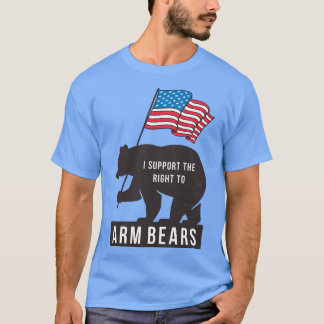 Camiseta Eu apoio o direito de Arm Bears