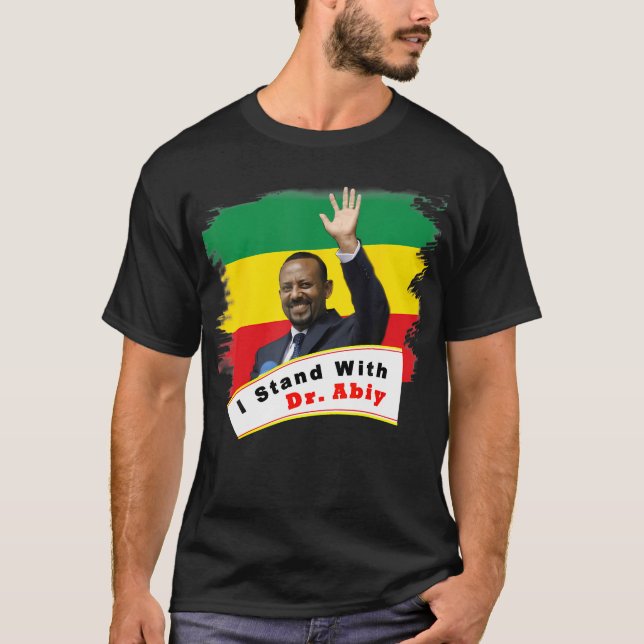 Camiseta Eu Apoio o Dr. Abiy Ahmed (Frente)