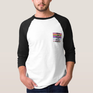 Camiseta Eu apoio o painel assexual trans bissexual e Gay d