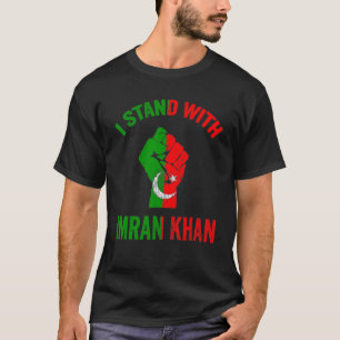 Camiseta Eu apoio o partido Imran Khan Pti Paquistão