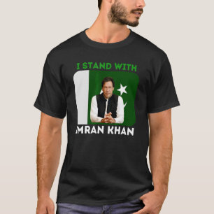 Camiseta Eu apoio o partido Imran Khan Pti Paquistão