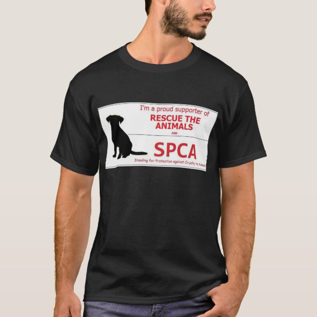 Camiseta "Eu apoio o SPCA… " (Frente)