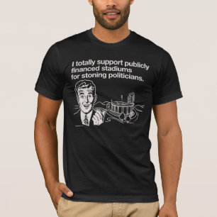 Camiseta Eu apoio o t-shirt público dos estádios