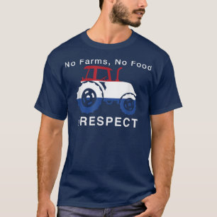Camiseta Eu apoio os agricultores holandeses, respeito, sem