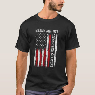 Camiseta Eu Apoio os Oficiais de Correção do Estado de Nova