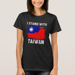 Camiseta Eu Apoio Taiwan Vintage Bandeira Americana Taiwane