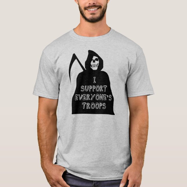 Camiseta Eu apoio todos tropas (Frente)