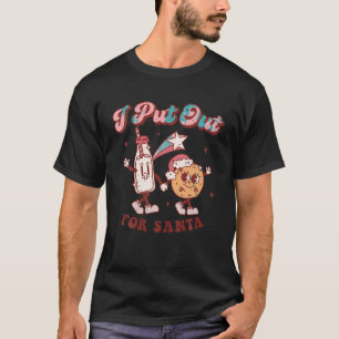 Camiseta Eu Apontei Para O Pai Natal Retro Cookie Cristo De