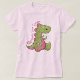 Camiseta Eu Aprecio Sua Opinião Dinossauro