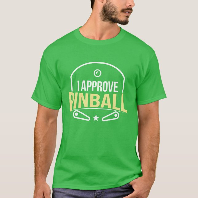 Camiseta Eu Aprovo Pinball boy (Frente)