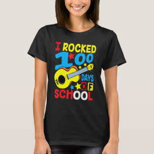Camiseta Eu Arranjei 100 Dias De Música De Violão Na Escola