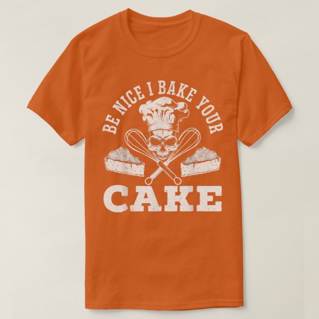 Camiseta Eu Assar O Seu Cupcake De Boliche Muffin Baking Pa (Frente do Design)